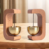 Brass Wind Chimes Wireless Doorbell Solid Wooden Doorbell Magnetic  Wireless Jingle Bell Entrance Door Bell Pendant Home Decor Aimak Store