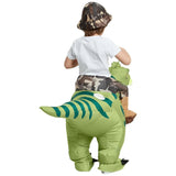 Animal Cartoon Riding T-Rex Inflatable Costume Nursery Kids Dinosaur Role Playing Game Adult Kids Chasing Game Birthday Gift Aimak Store