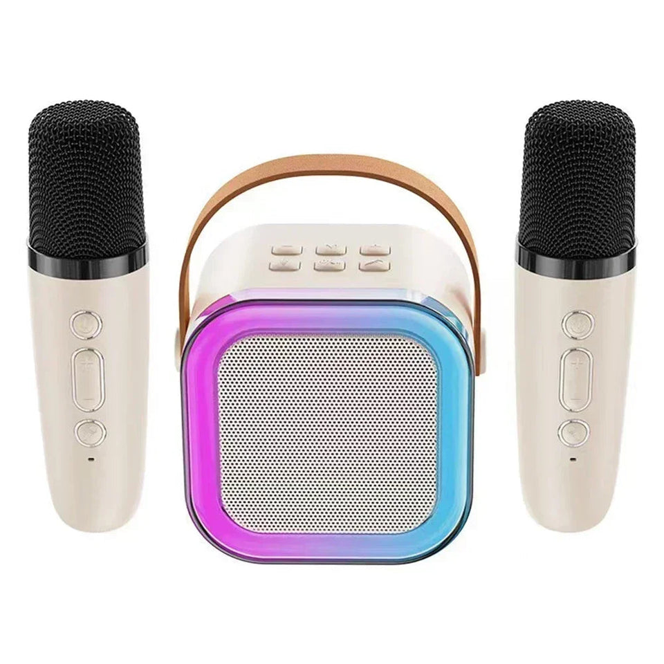 K12 Karaoke Machine Portable Bluetooth 5.3 PA Speaker System with 1-2 Wireless Microphones Home Family Singing Children's Gifts Aimak Store