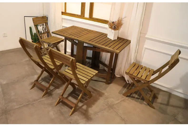 Balcony Leisure Folding Table Home Simple Portable Dining Tables Province Space Rectangular Multi-function Camping Table Aimak Store