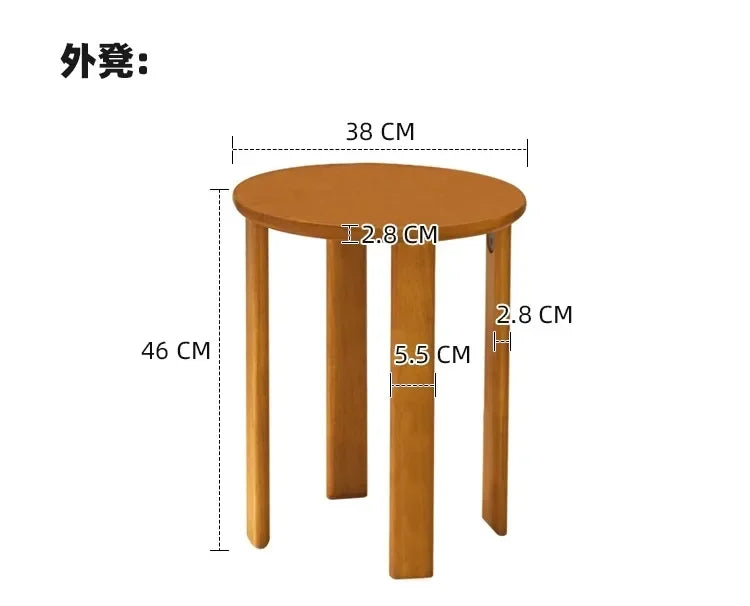 Solid Wood Dining Chair Stackable Home Eating Middle and Ancient Jenga  Modern Furniture Comedor 4 Sillas  Modern Dining Table Aimak Store