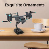 Remote Control Helicopter Drone 480P Camera Fighter UAV Land Air Mode Aircraft Brushless RC Drones for Children Kids Plane Toys Aimak Store