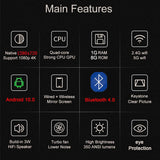 Salange P35 Android 10 Projector WIFI Portable MINI Video Beamer Smart TV 1280*720dpi for Game Movie Home Cinema 1080P 4K Video Aimak Store