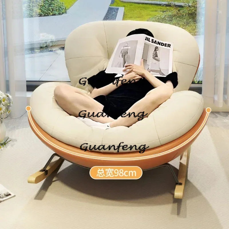 Ergonomic Lazy Reading Chairs, Living Room Chairs, Lounge Rocking, Nordic Girl Chairs, Luxury Modern Throne, Home Furniture Aimak Store