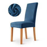 1/2/4/6PCS Velvet Chair Cover Super Soft Elastic Dining Chair Slipcover Seat Cases For Kitchen Dining Room Wedding Banquet Home Aimak Store