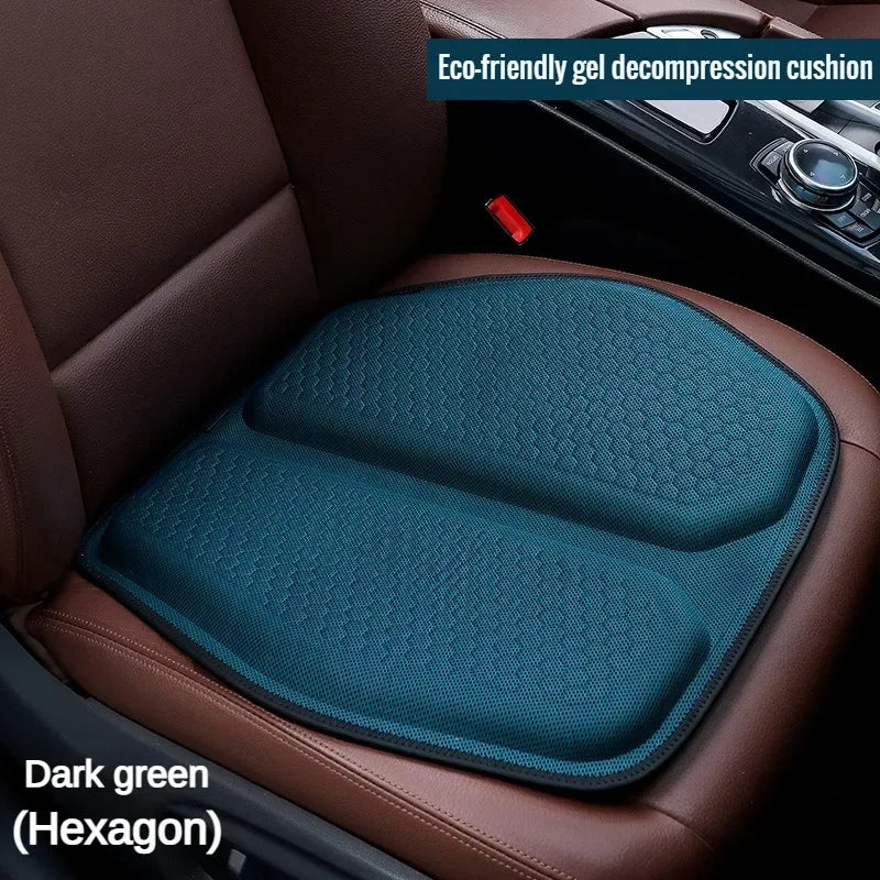 Car Gel Cooling Seat Cushion 3D Honeycomb Cool and Breathable Cool Ice Silk Car Home Office Chair Cushion Car Accessories Aimak Store