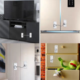 Safety lock Door and window,Fridge Lock,Traceless Adhesive No Drilling,Child Safety Cabinet Locks,for Fridge,Cabinet Locks, Draw Aimak Store