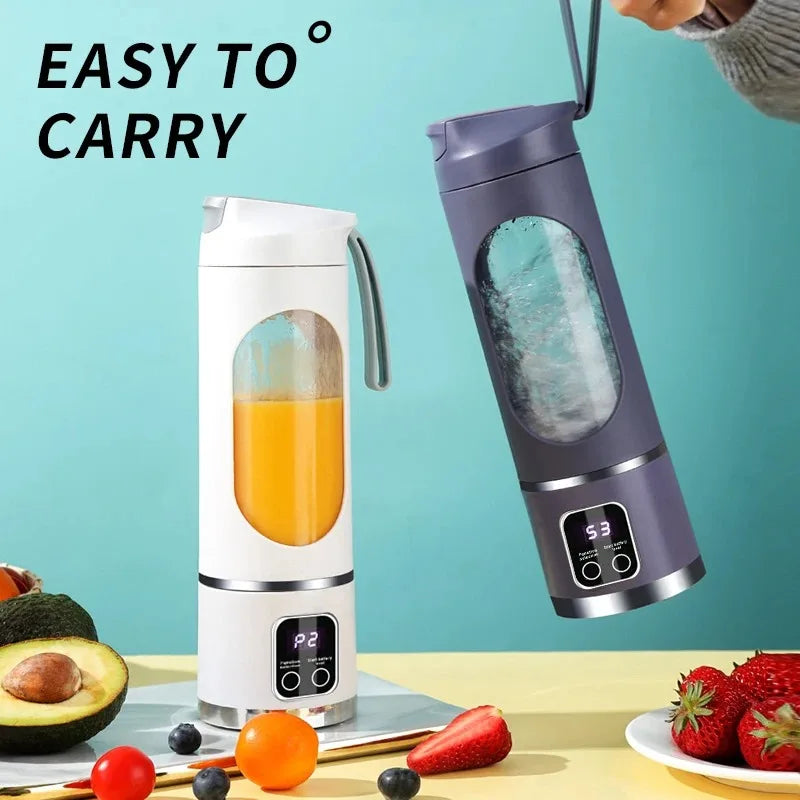 Electric Juicer Mini Portable Blender Fruit Mixers Fruit Extractors Multifunction Juice Maker Machine Blender Smoothies Mixer Aimak Store