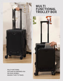 New Front Opening Suitcase Cabin Trolley Case 20/24/26/28 inch Aluminum Frame Large Capacity Luggage usb Charging TSA Lock Aimak Store