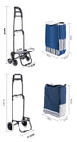 Light Grocery Shopping Trolley Household Climbing Stairs Folding Trailer Outdoor Travel Hand Pull Shopping Cart Aimak Store