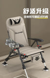 Ultralight European Folding Lounge Chair Fishing All-Terrain Portable Recliner Infinite Height Adjustment Ergo Wide Seat Comfort Aimak Store