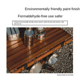 DZ Solid Wood Chicken Roll Table Kutuo Outdoor Folding Table Camping Table Beech Solid Wood Large Log Camping Chicken Roll Table Aimak Store