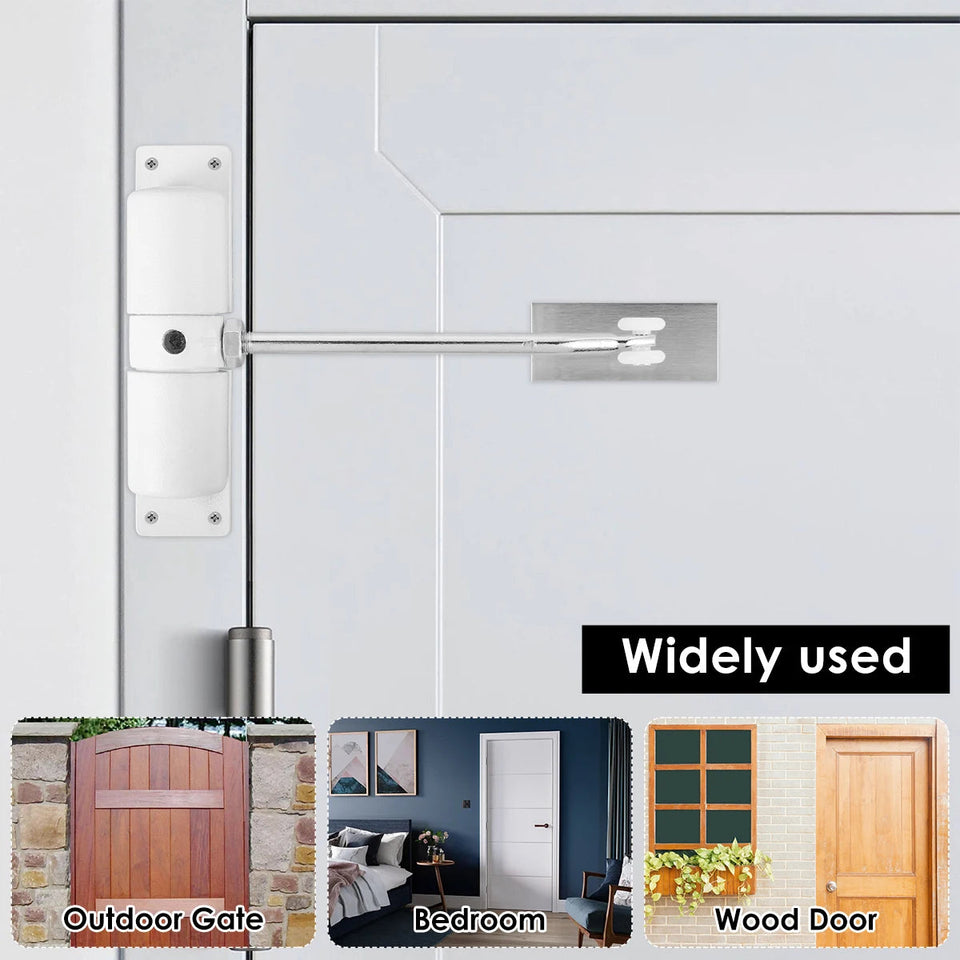 Automatic Door Closer Metal Adjustable Heavy Duty Safety Spring Silenciar Durable Convert Hinged Door Interior Exterior Aimak Store