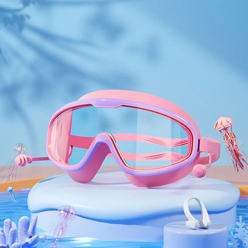 Swim Goggles For Kids Toddler 3-15 Anti Fog No Leak Clear Wide Vision Swim Glasses Boys Girls Pool Beach Swimming Accessories Aimak Store