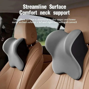 Car Neck Pillows Both Side Pu Leather 1pcs Pack Headrest For Head Pain Relief Filled Fiber Universal Car Pillow Aimak Store