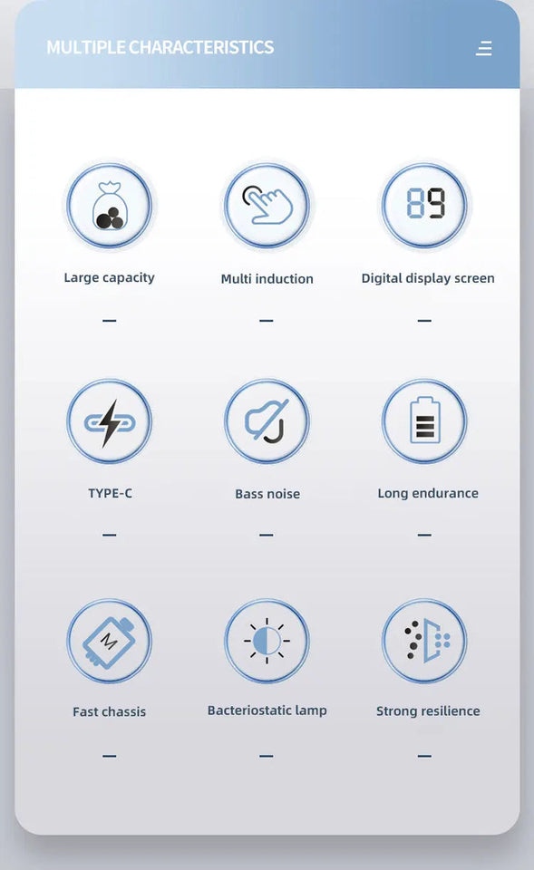 20L Smart Sensor Trash Can With Display Type-C Recharging Automatic Wastebin For Bathroom Kitchen Toilet Wastebasket Smart home Aimak Store