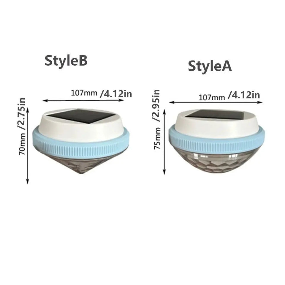 Vibrant Solar Powered Floating Lights Rechargeable Night Projection Underwater Glowing Lamp RGB Colors LED Pool Lights Swimming Aimak Store