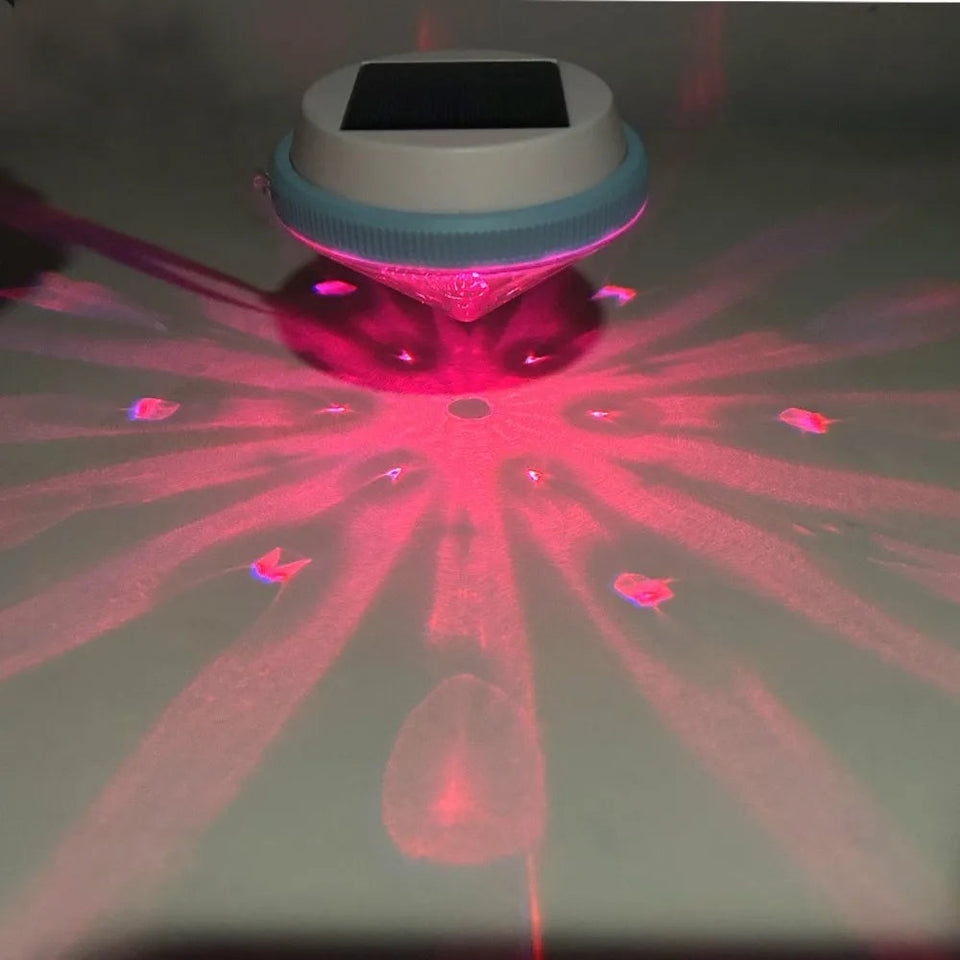 Vibrant Solar Powered Floating Lights Rechargeable Night Projection Underwater Glowing Lamp RGB Colors LED Pool Lights Swimming Aimak Store