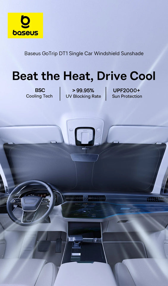 Baseus DT1 Car Sunshade Windshield Cover Folding Car Front Window UV Sun Protection for Summer Sun Shade Curtain Protector Aimak Store