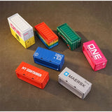 New Container Mini Iron Box Small Container Model Storage Box Creative Desktop Ornament Storage Rack Multi-Functional Metal Box Aimak Store