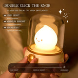 Mini Desktop LED Cute Night Lamp Creative USB Rechargeable Portable Cartoon Table Lamp For Coffee Bar Home Decor Hotel Bedroom Aimak Store
