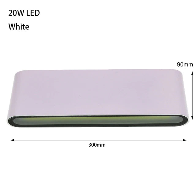 6W 12W 24W LED Outdoor Waterproof Wall Lamp Bedroom Living Room Balcony Wall Light Aluminum Exterior Wall Lamp Sconce Fixtures Aimak Store