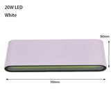 6W 12W 24W LED Outdoor Waterproof Wall Lamp Bedroom Living Room Balcony Wall Light Aluminum Exterior Wall Lamp Sconce Fixtures Aimak Store