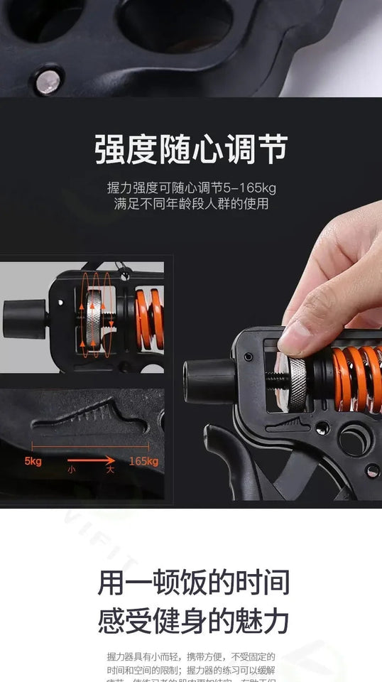 5-165kg finger expander handheld training adjustable hand trainer grip finger rehabilitation training equipment for men women Aimak Store