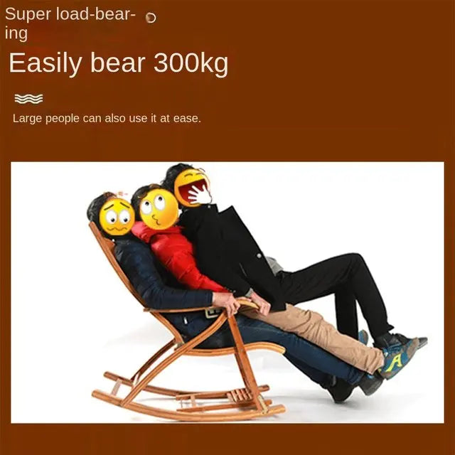 Folding Rocking Chair Lazy Lunch Break Balcony Lazy Leisure Nap Easy Chair For Home Use Sillon Plegable Katlanabilir Aimak Store