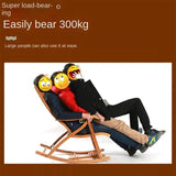 Folding Rocking Chair Lazy Lunch Break Balcony Lazy Leisure Nap Easy Chair For Home Use Sillon Plegable Katlanabilir Aimak Store