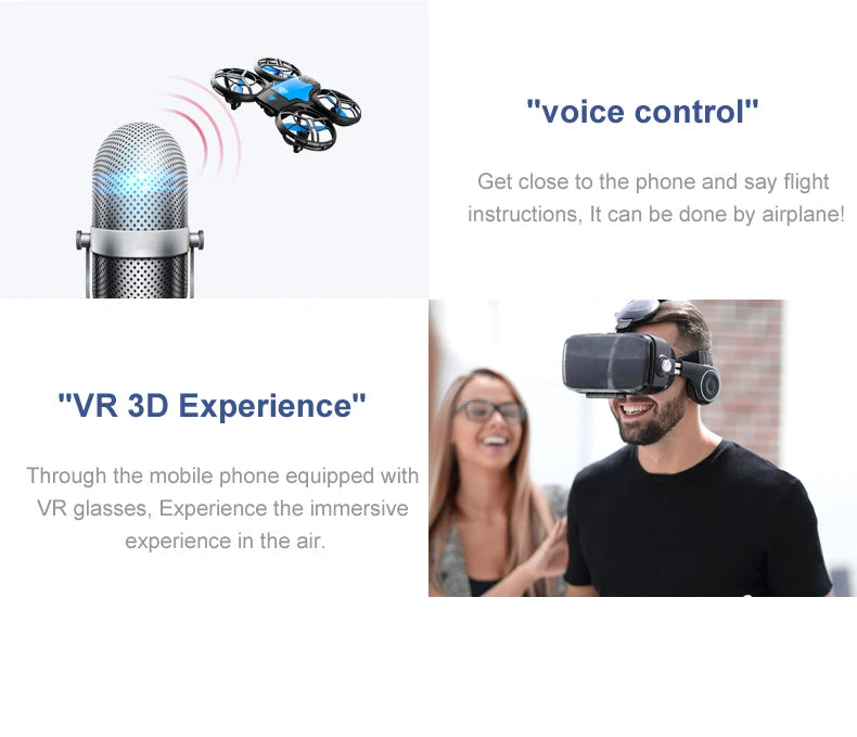 4DRC V8 Mini Drone 4k profession HD Wide Angle Camera 1080P WiFi fpv Drones Height Keep Remote Control Helicopter Gift Toys Aimak Store