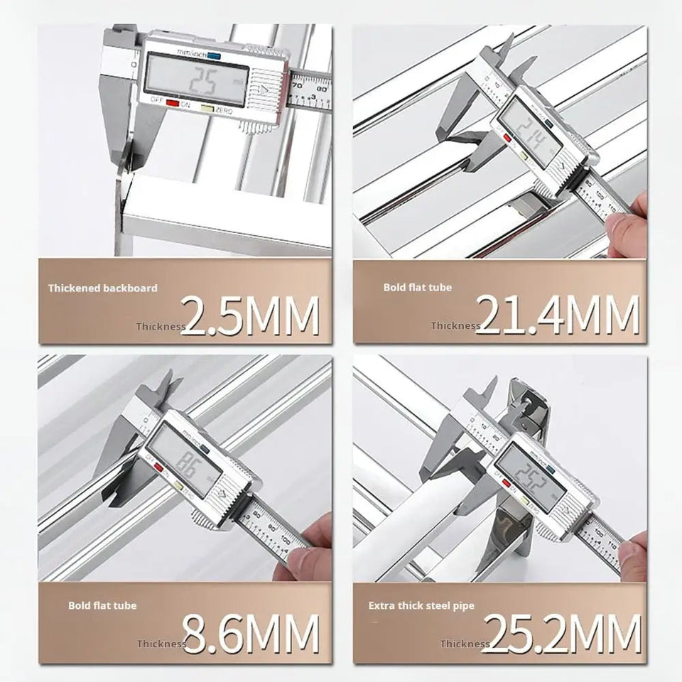 Foldable Clothes Drying Rack Wall-Mounted Clothes Towel Rack Corrosion Resistant Expandable Retractable Bathroom Laundry Rack Aimak Store