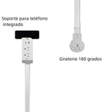 Electrical Outlet Extender 2 AC USB-A USB-C Wall Charger 2 Sockets 180° Rotation Stretchable Electrical Outlet Table Extender Aimak Store