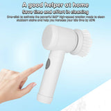 Electric Spin Scrubber Cleaning Brush Rotating Scrubber Wireless USB 3 Heads Multi-Purpose Scrubber for Kitchen Stove Dishes, Aimak Store