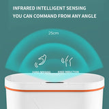 15L Aromatherapy Smart Sensor Trash Can Garbage Bin Electronic Trash Bin Narrow Toilet Rubbish Wastebasket for Home Kitchen Bath Aimak Store