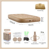 Air Mattress,Inflatable Airbed Luxury Self Inflation Deflation Twin Air Mattress with Electric Built-in Pump, Blow Up Guest Bed Aimak Store