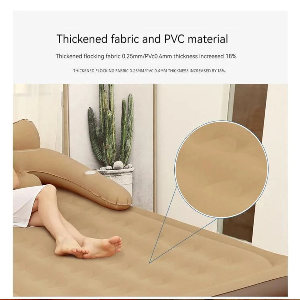 2 Persons Inflatable Mattress Camping Folding Home Indoor Outdoor Air Cushion 48cm High Bed Lazy Laying Soft Skin-friendly Aimak Store