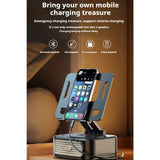 360° Rotation Foldable Desk Tablet Stand Holder Table Smartphone Mount with Wireless Bluetooth Speaker Stereo USB Sound Box Aimak Store