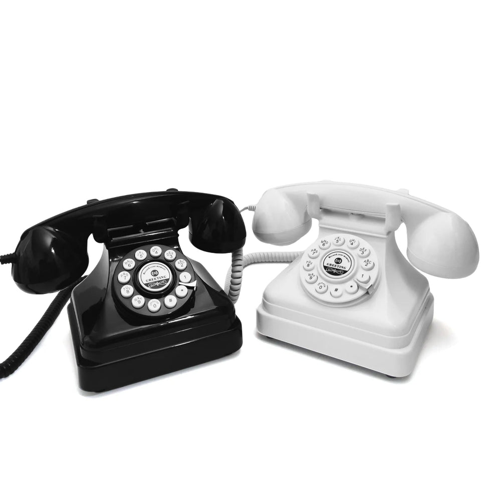 Wedding Audio Guest Book Phone Retro Rotary Style Antique Phone Audio Guestbook Phone Message Voice Recorder  For Wedding Party Aimak Store