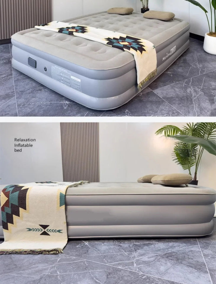 Air Mattress,Inflatable Airbed Luxury Self Inflation Deflation Twin Air Mattress with Electric Built-in Pump, Blow Up Guest Bed Aimak Store