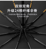 Umbrella Fully Automatic Men's Reinforced Women's Sunshade Umbrella, Rain and Rain Dual Use Umbrella, UV Protection Aimak Store