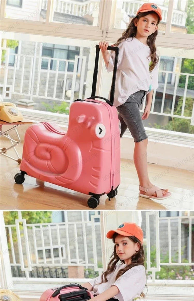 Cartoon children's trolley case Rideable Universal wheel children's travel password case Large capacity children's luggage Aimak Store