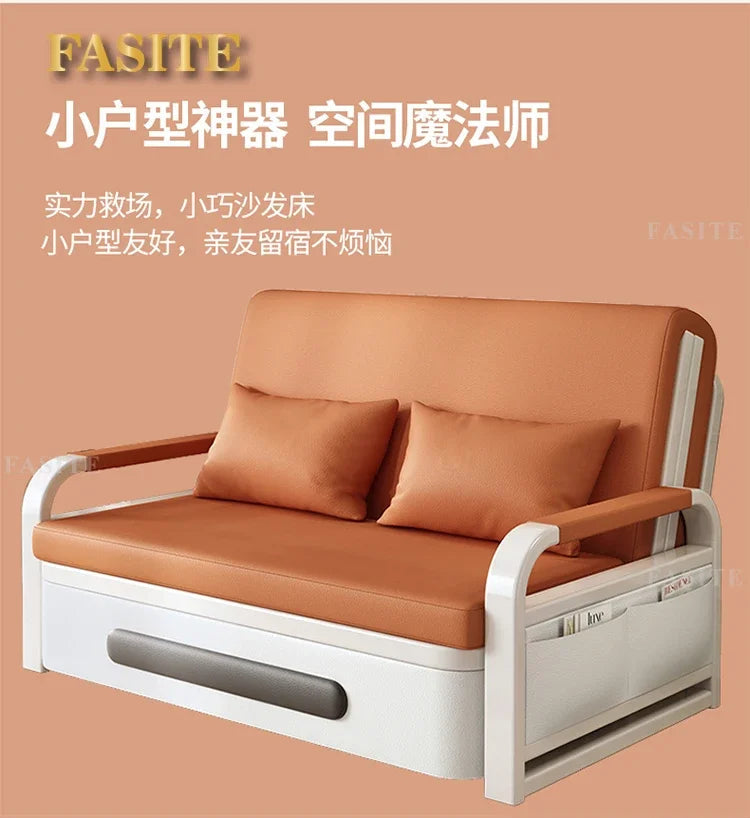 2025 New 1.2 Multi functional single double bed room sofa bed folding dual-use Internet new living room On Sale Aimak Store