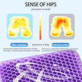 Gel Seat Cushion Summer Breathable Honeycomb Design For Pressure Relief Back Tailbone Pain - Home Office Wheelchair Chair Cars Aimak Store