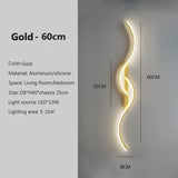 LED Wall Lamp 60/80/100CM Smart Remote Control Adjustable Color Temperature Brightness Bedroom Bedside Living Room Wall Sconces Aimak Store