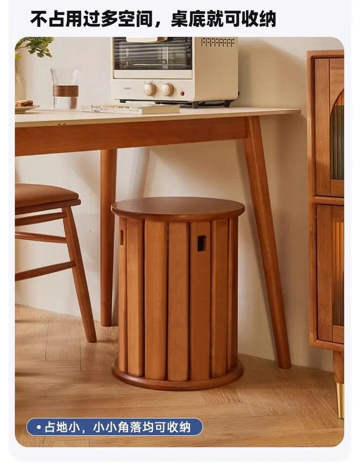 Solid Wood Dining Chair Stackable Home Eating Middle and Ancient Jenga  Modern Furniture Comedor 4 Sillas  Modern Dining Table Aimak Store