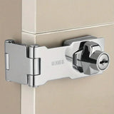 No Punching Three-fold Drawer Two-fold Lock Plate Buckle 90°180° Installation Wooden Door Sliding Door Wardrobe File Cabinet Aimak Store