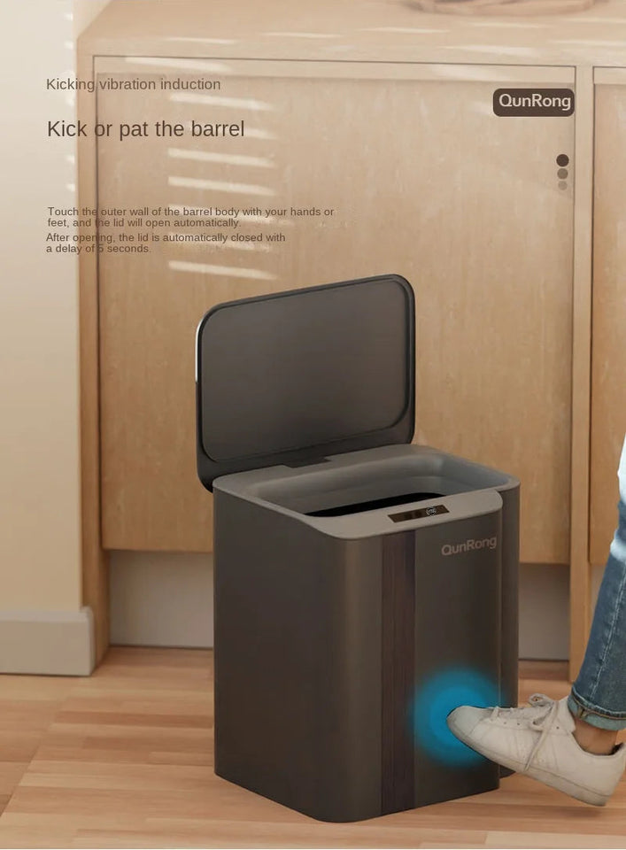 12-14-17-20L Smart Trash Can Automatic Sensor Garbage Can For Bathroom Kitchen Garbage Cube Living Room Recycle Bins Home Access Aimak Store