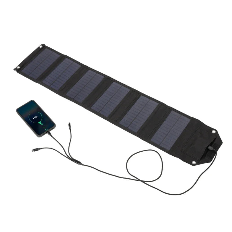 60W 80W 100W Foldable Solar Panel 5V USB Portable Folding Bag Battery Charger for Phone Outdoor Camping Waterproof Power Bank Aimak Store