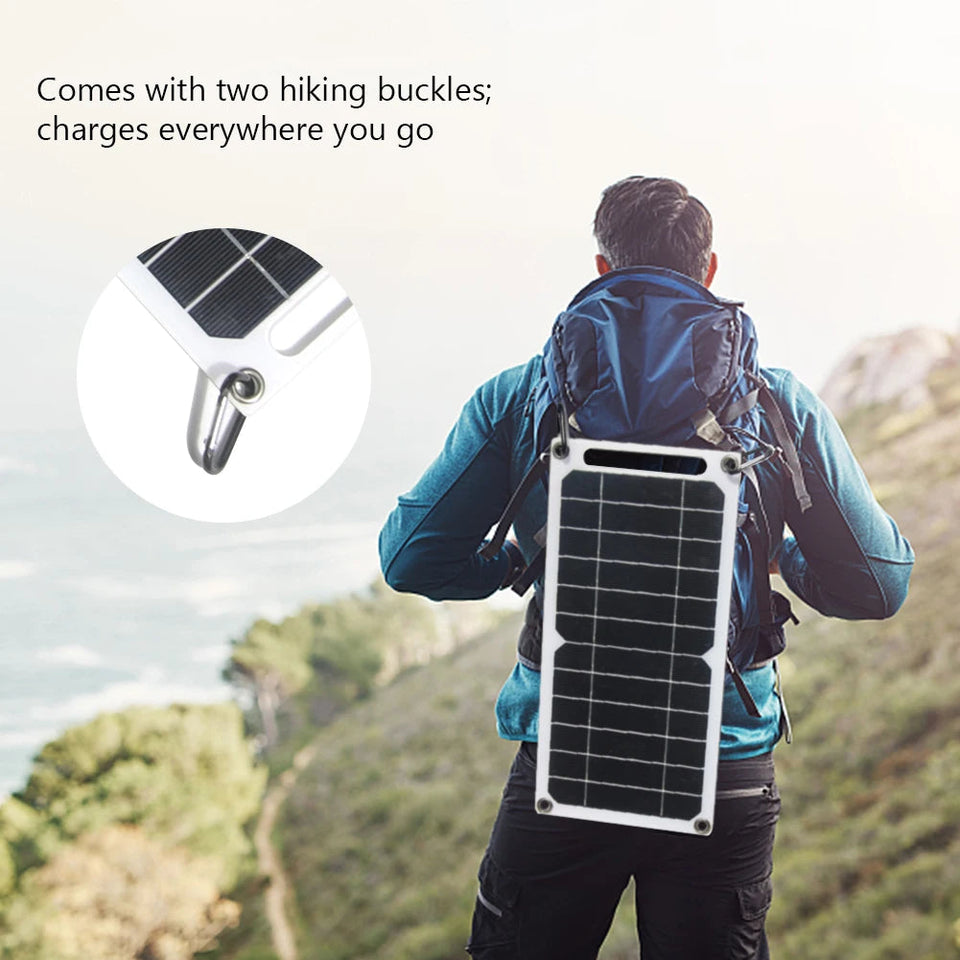 USB Panel Outdoor 6W 5V Travel Solar Charger Power Bank for Mobile Phone Lights Aimak Store